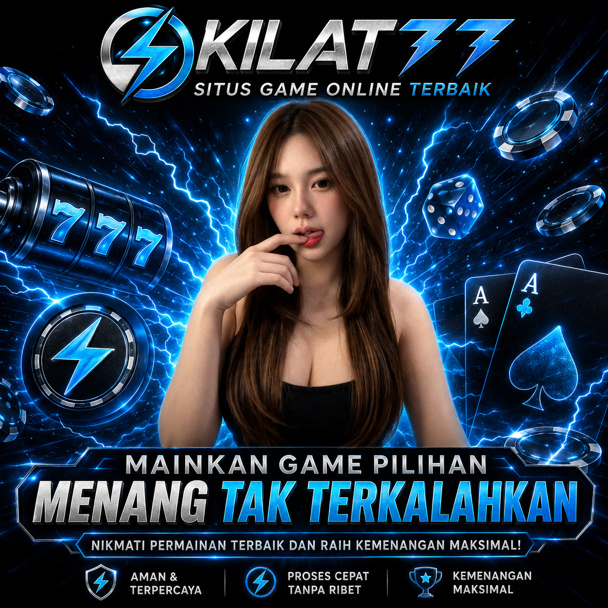 KILAT77 Front Black 